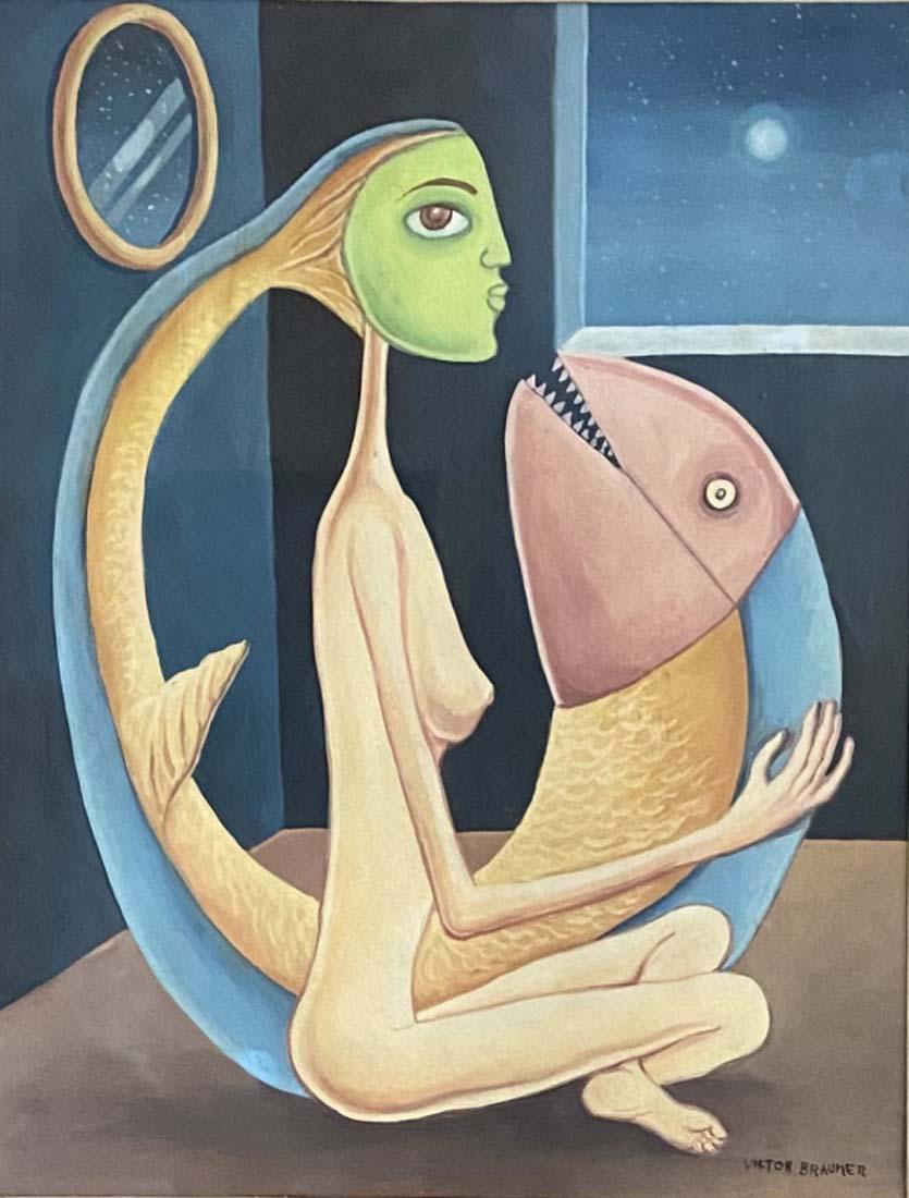 VICTOR BRAUNER ABSTRACT GOACHE ON PAPER V$16,000 (1 of 3)