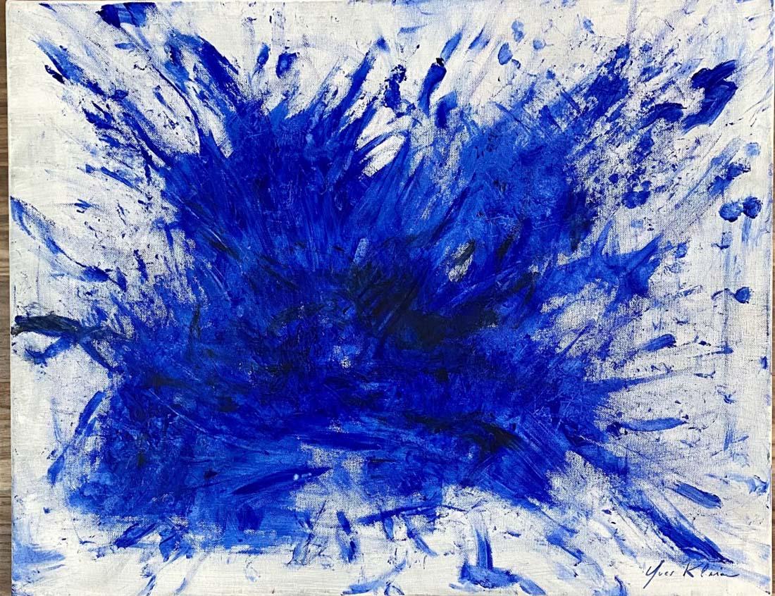 YVES KLEIN ABSTRACT OIL ON CANVAS V$14,000 (1 of 3)