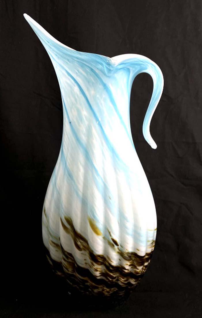 GORGEOUS TALL GALLERY ABSTRACT MURANO GLASS VASE (1 of 1)