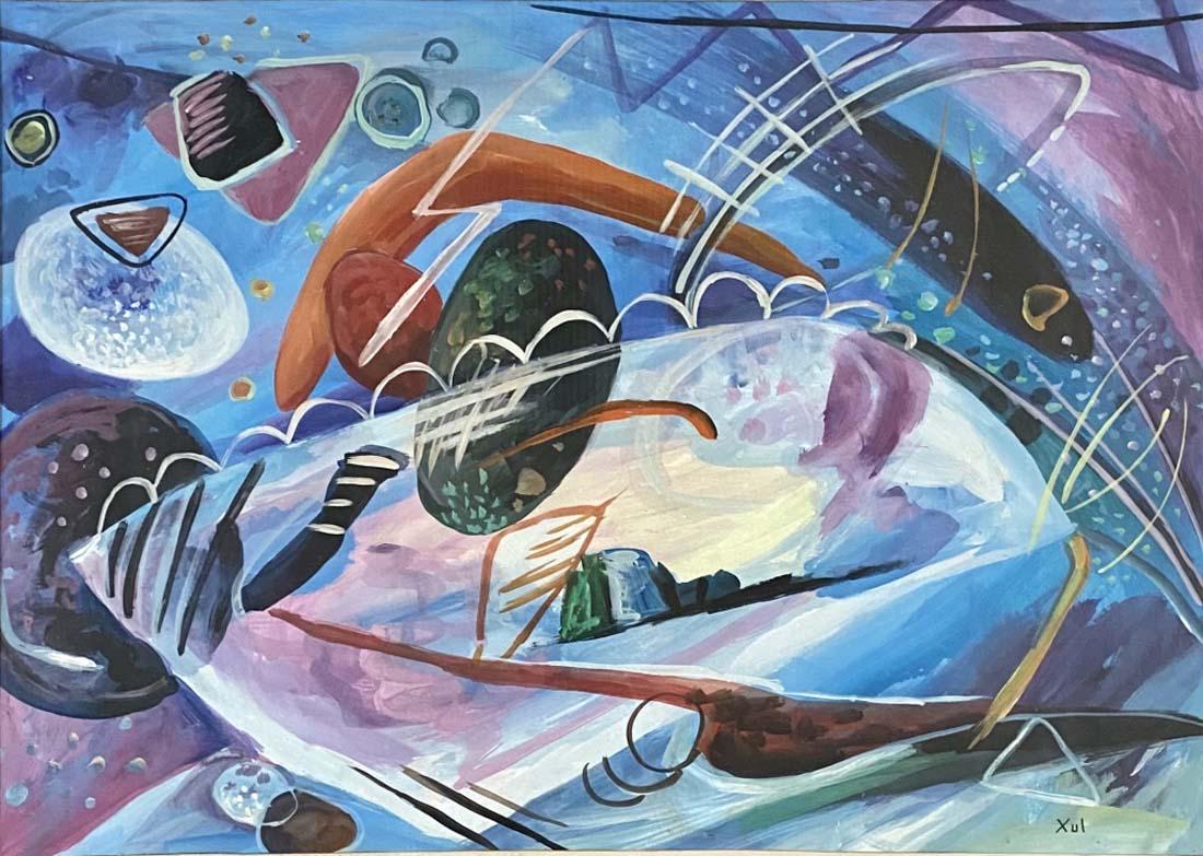 ALEJANDRO XUL SOLAR TEMPERA ON PAPER V$17,000 (1 of 3)