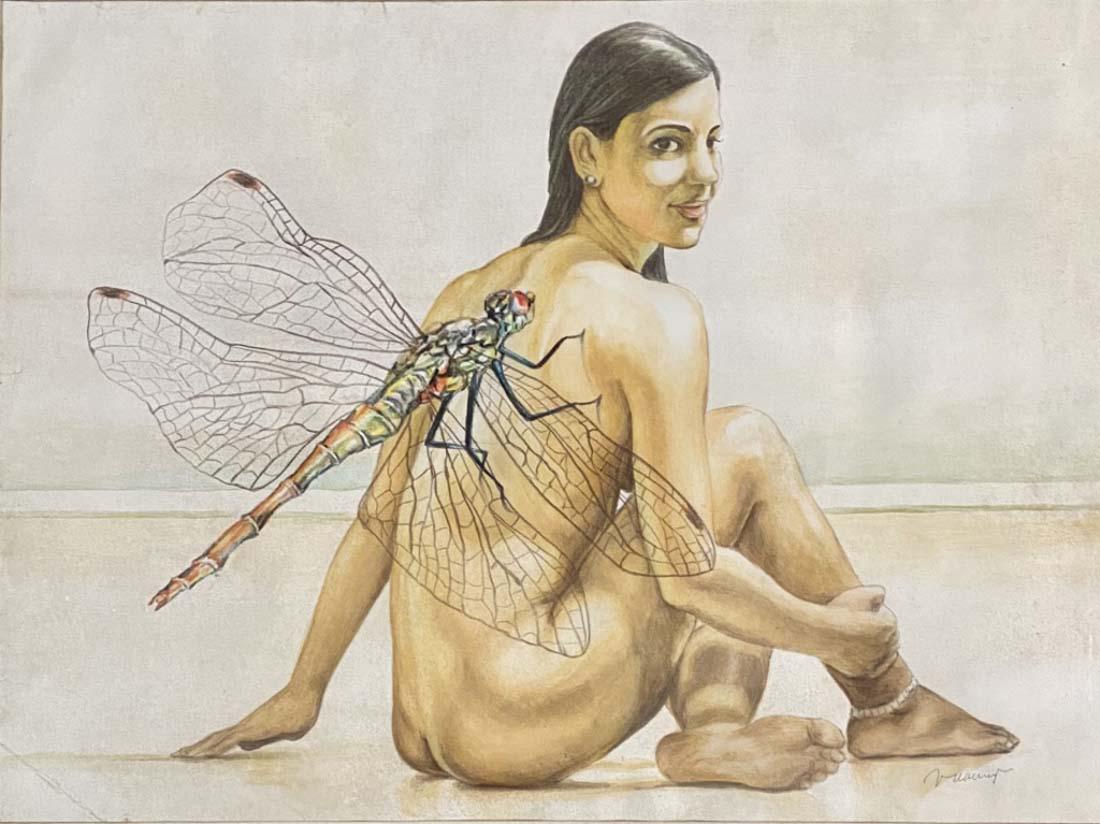 MEL RAMOS FIGURATIVE PASTEL ON PAPER V$7,500 (1 of 3)