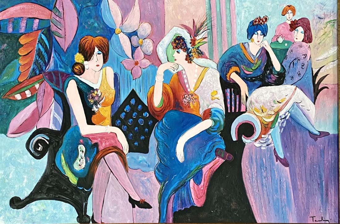 ITZCHAK TARKAY OIL ON CANVAS FIGURATIVE V$18,000 (1 of 3)