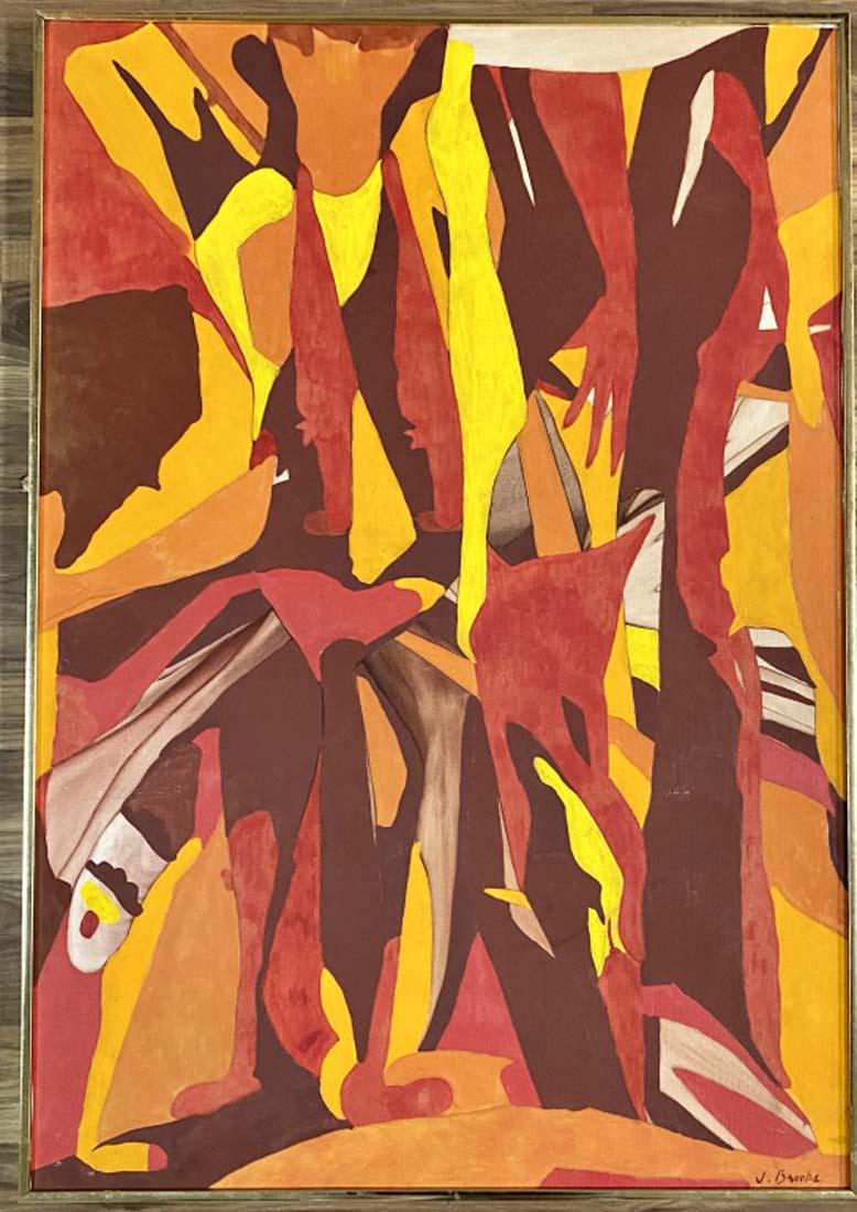 JAMES BROOKS ABSTRACT OIL ON CANVAS V$25,000 (1 of 3)