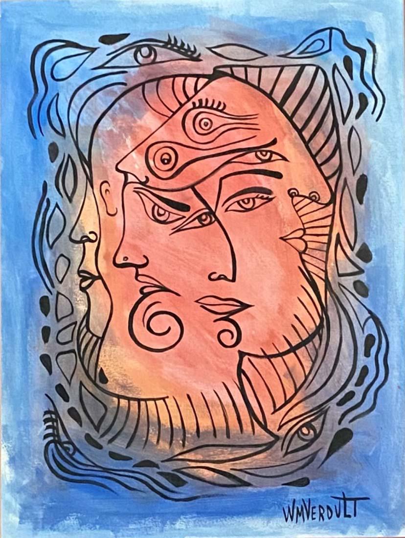 WILLIAM VERDULT MIXED MEDIA ON PAPER V$16,000 (1 of 3)