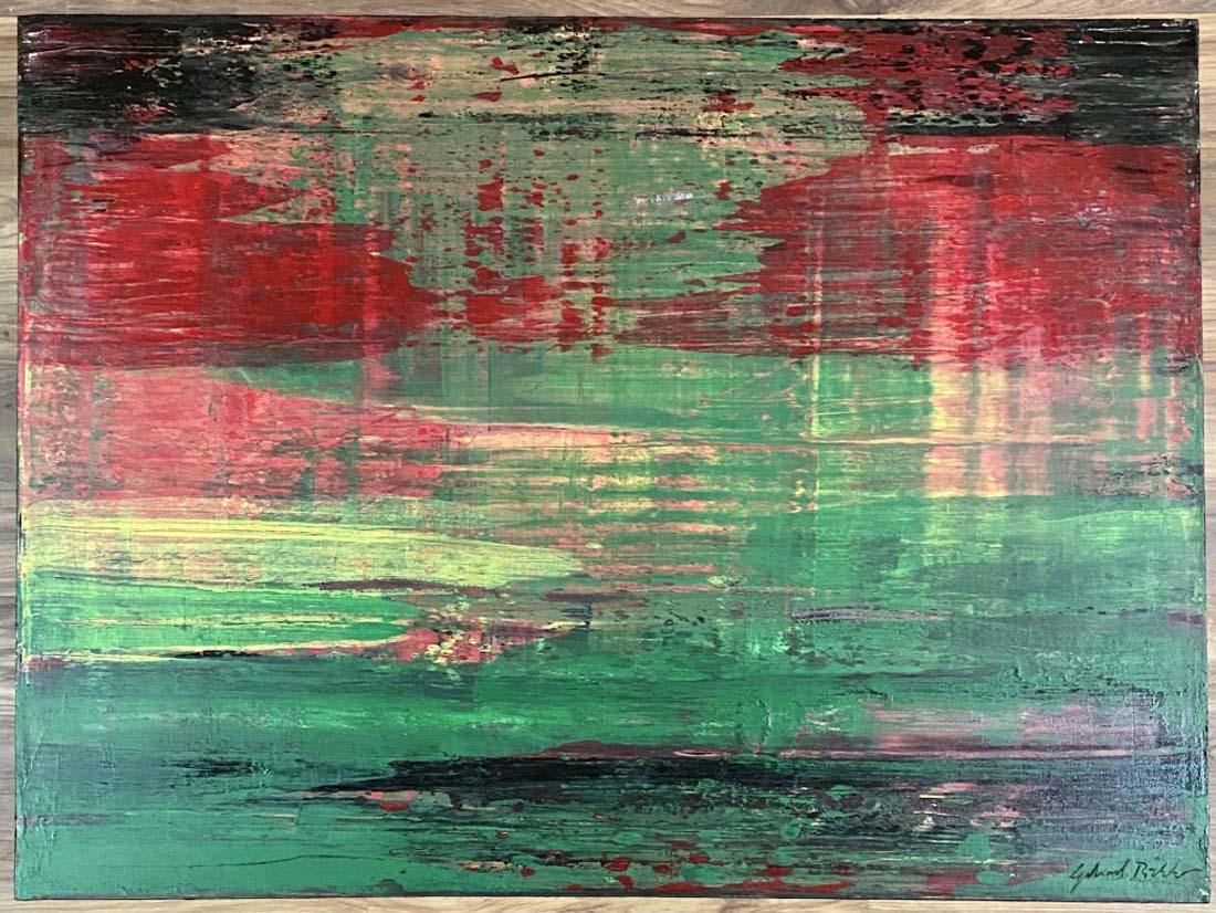 GERHARD RICHTER OIL ON CANVAS ABSTRACT V$23,000 (1 of 3)