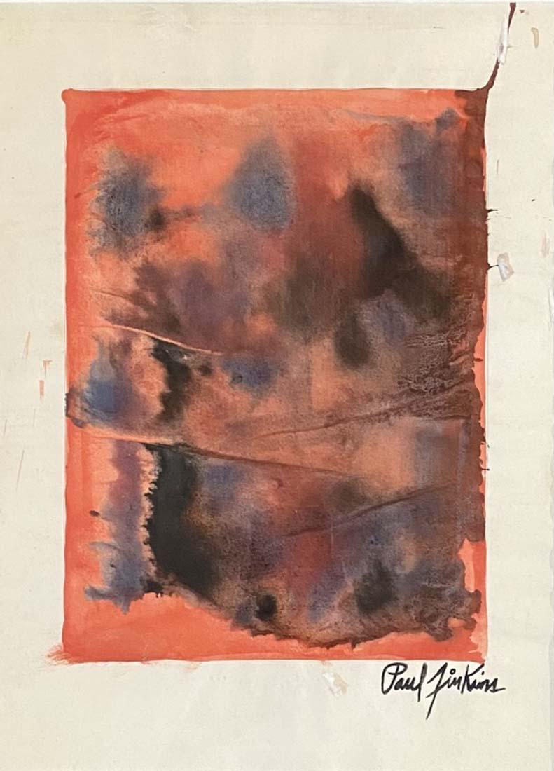 PAUL JENKINS ABSTRACT WATERCOLOR ON PAPER V$3,500 (1 of 3)