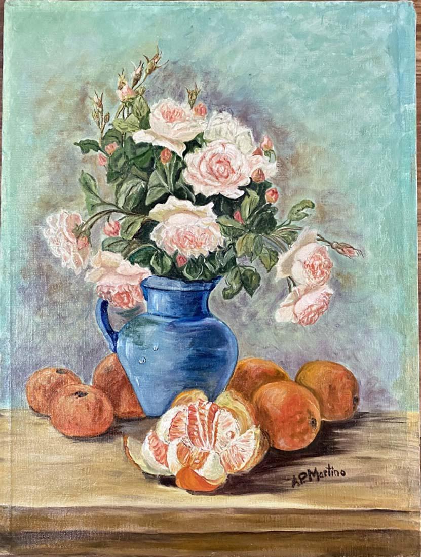 ANTONIO PIETRO MARTINO OIL ON CANVAS STILL LIFE $14,000 (1 of 3)