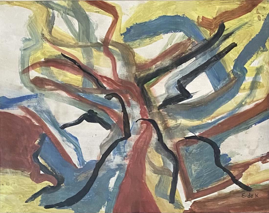 ELAINE DE KOONING ACRYLIC ON PAPER V$15,000 (1 of 3)