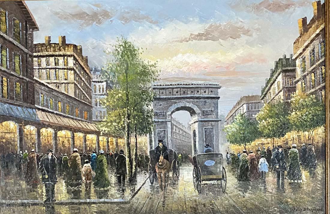 ANTOINE BLANCHARD OIL ON CANVAS LANDSCAPE V$5,000 (1 of 4)