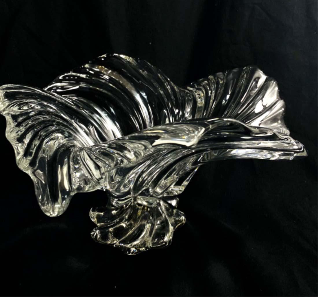 FANTASTIC MID CENTURY FREE FORM ART GLASS BOWL (1 of 2)