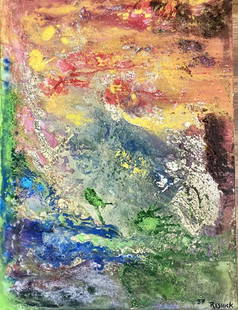 MILTON RESNICK ABSTRACT OIL ON CANVAS V$25,000: 48'HX36"W MINT CONDITION, NO FRAME/"in the style of" Milton Resnick was an American artist noted for abstract paintings