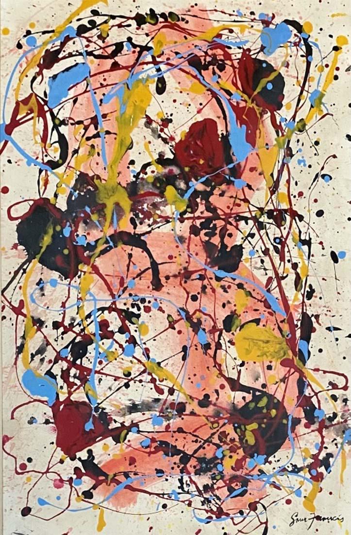 SAM FRANCIS MIXED MEDIA ON PAPER V$18,000 (1 of 3)
