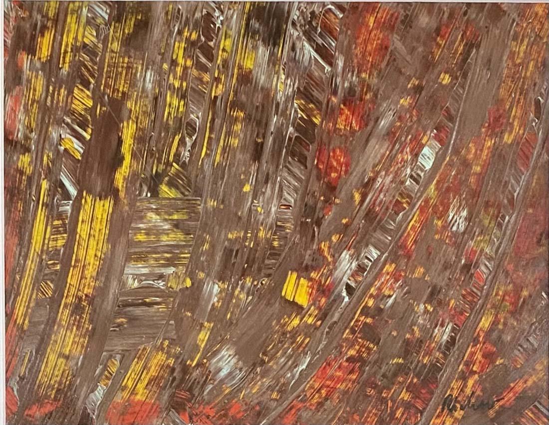 GERHARD RICHTER ABSTRACT OIL ON PAPER PAINTING V$15,000 (1 of 3)