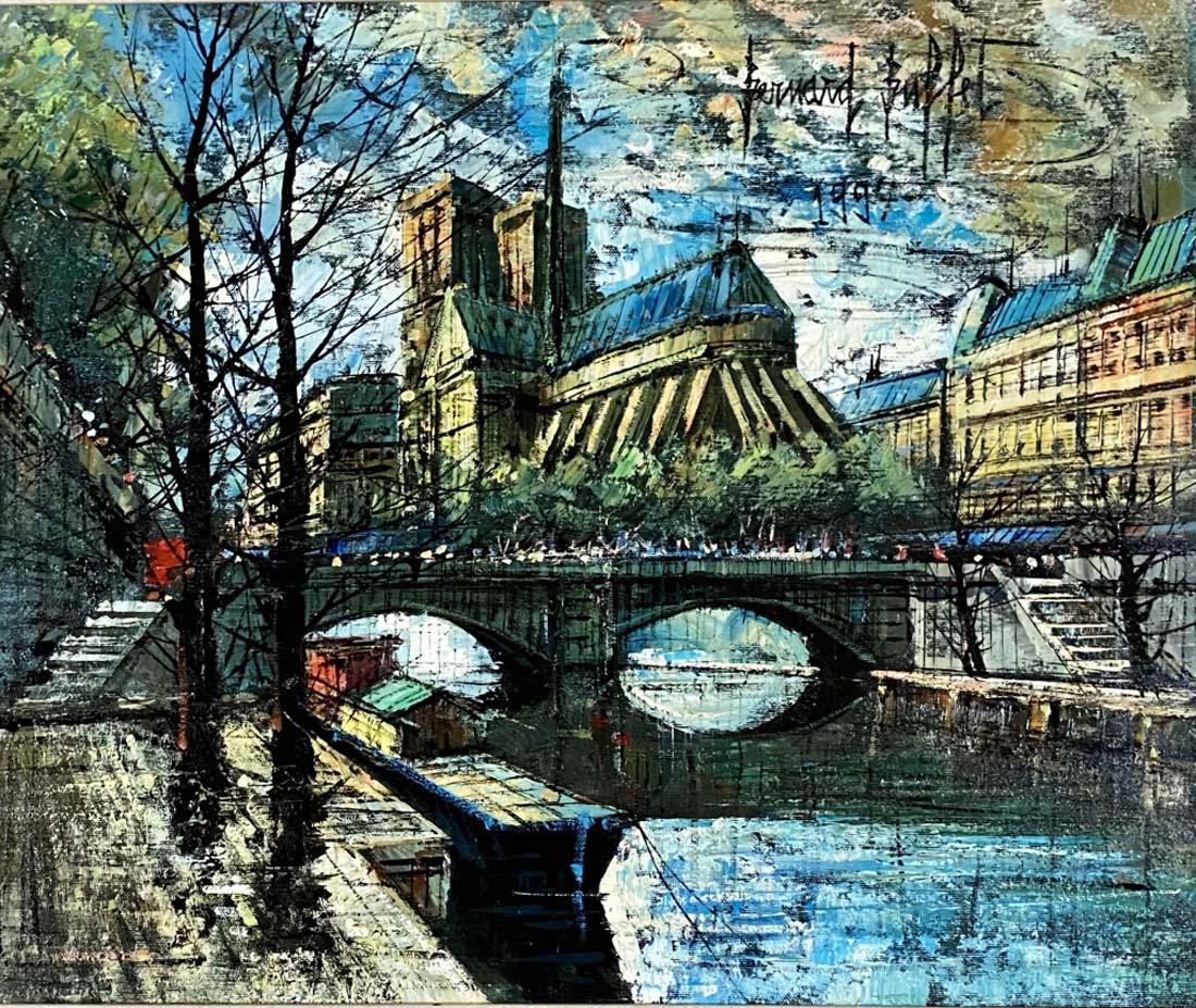 BERNARD BUFFET OIL ON CANVVAS LANDSCAPE V$20,000 (1 of 3)