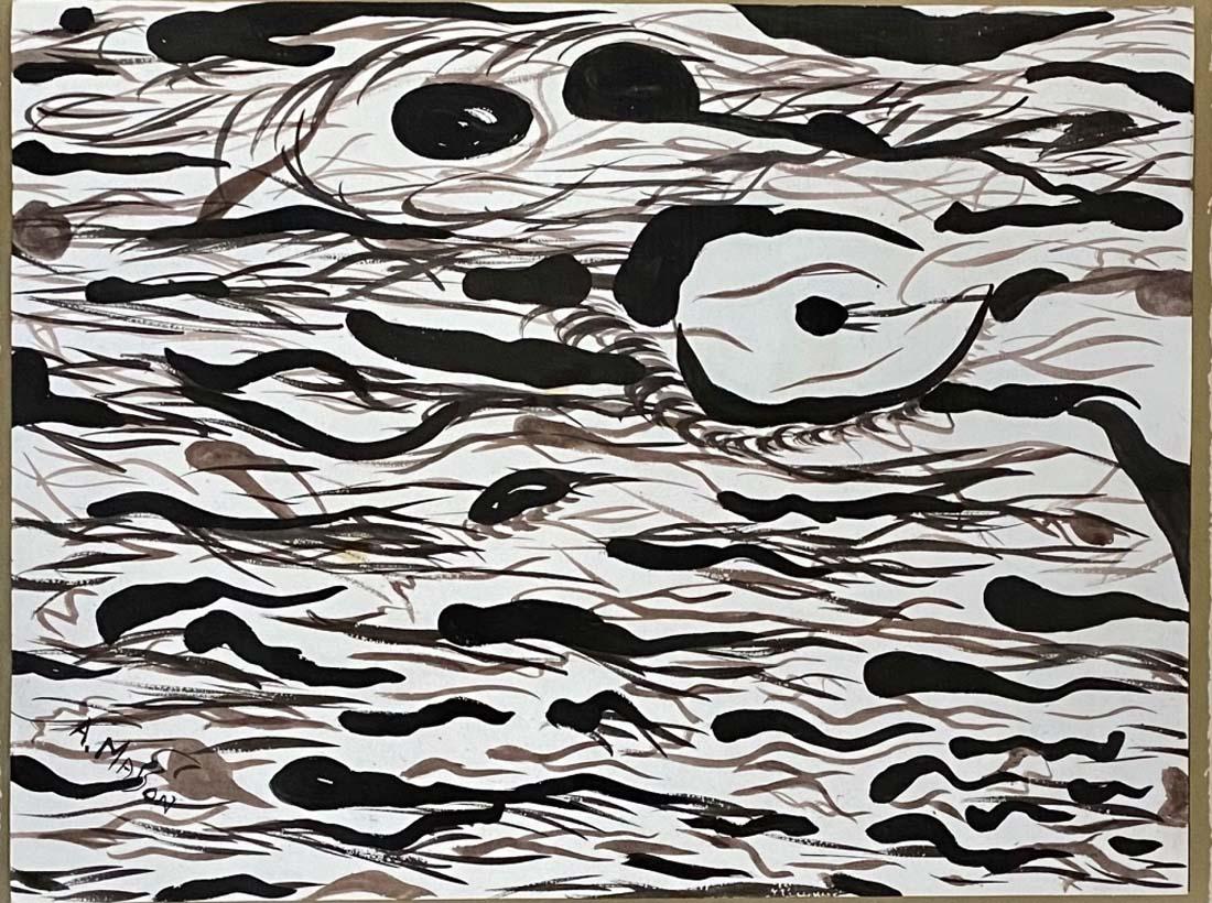 ANDRE MASSON ABSTRACT MIXED MEDIA ON PAPER V$4,000 (1 of 3)