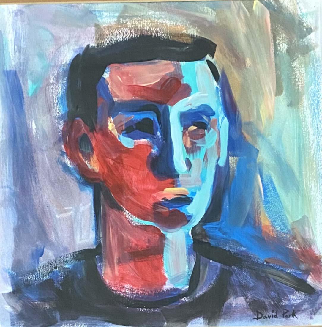 DAVID PARK FIGURATIVE OIL ON PAPER PAINTING V$18,000 (1 of 3)