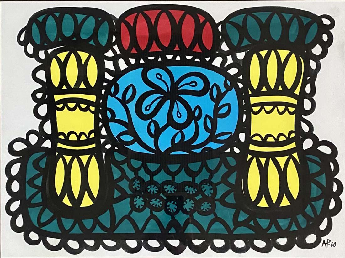 AMELIA PALEAZ OIL PAPER ABSTRACT PAINTING V$15,000 (1 of 3)