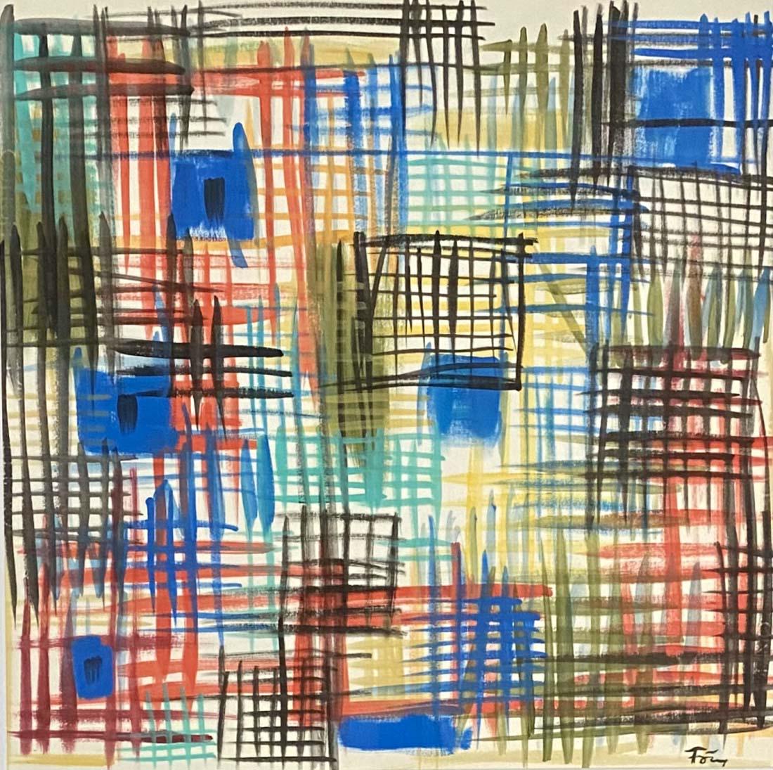 GUNTHER FORG OIL ON PAPER ABSTRACT PAINTING V$24,000 (1 of 3)