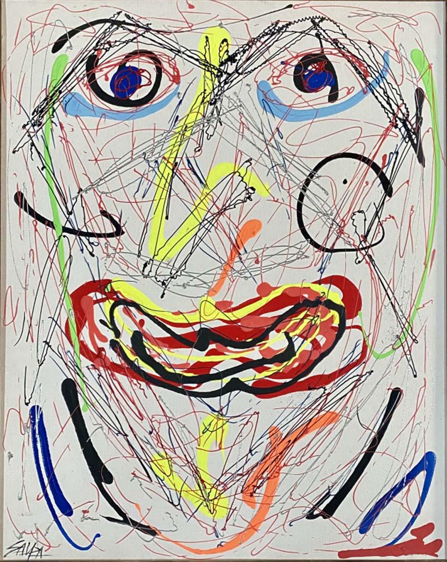 ANTONIO SAURA OIL ON CANVAS ABSTRACT PAINTING V$14,000 (1 of 4)