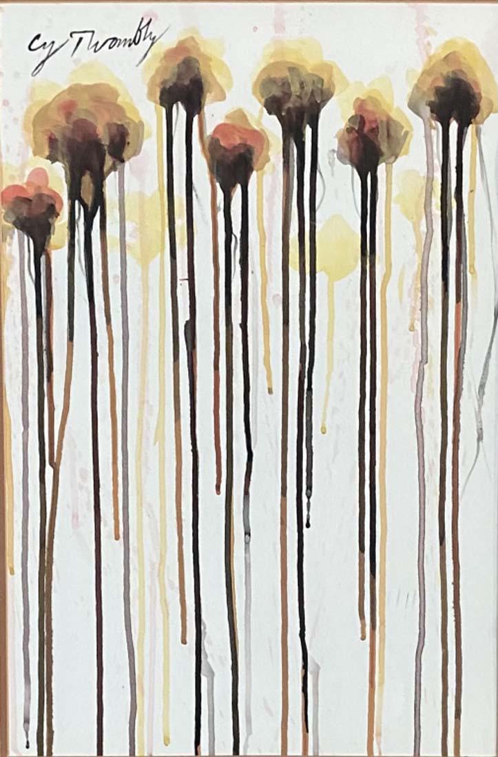CY TWOMBLY ABSTRACT MIXED MEDIA ON PAPER V$18,000 (1 of 3)