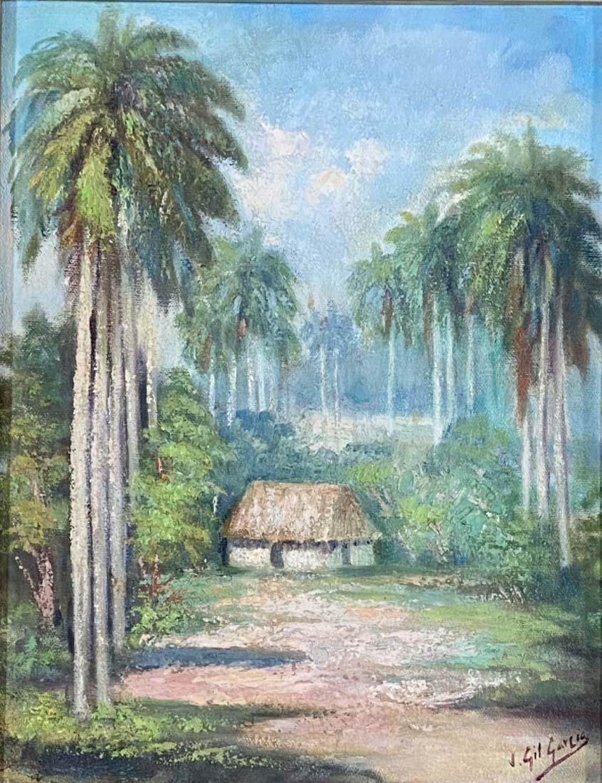 JUAN GIL GARCIA ACRYLIC ON CANVAS LANDSCAPE V$12,000 (1 of 3)