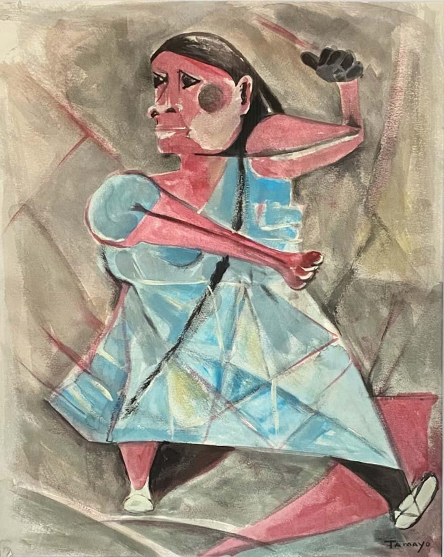RUFINO TAMAYO FIGURATIVE WATERCOLOR ON PAPER V$10,000 (1 of 3)
