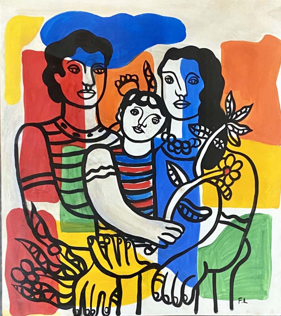 FERNAND LEGER FIGURATIVE OIL ON PAPER V$19,000 (1 of 3)