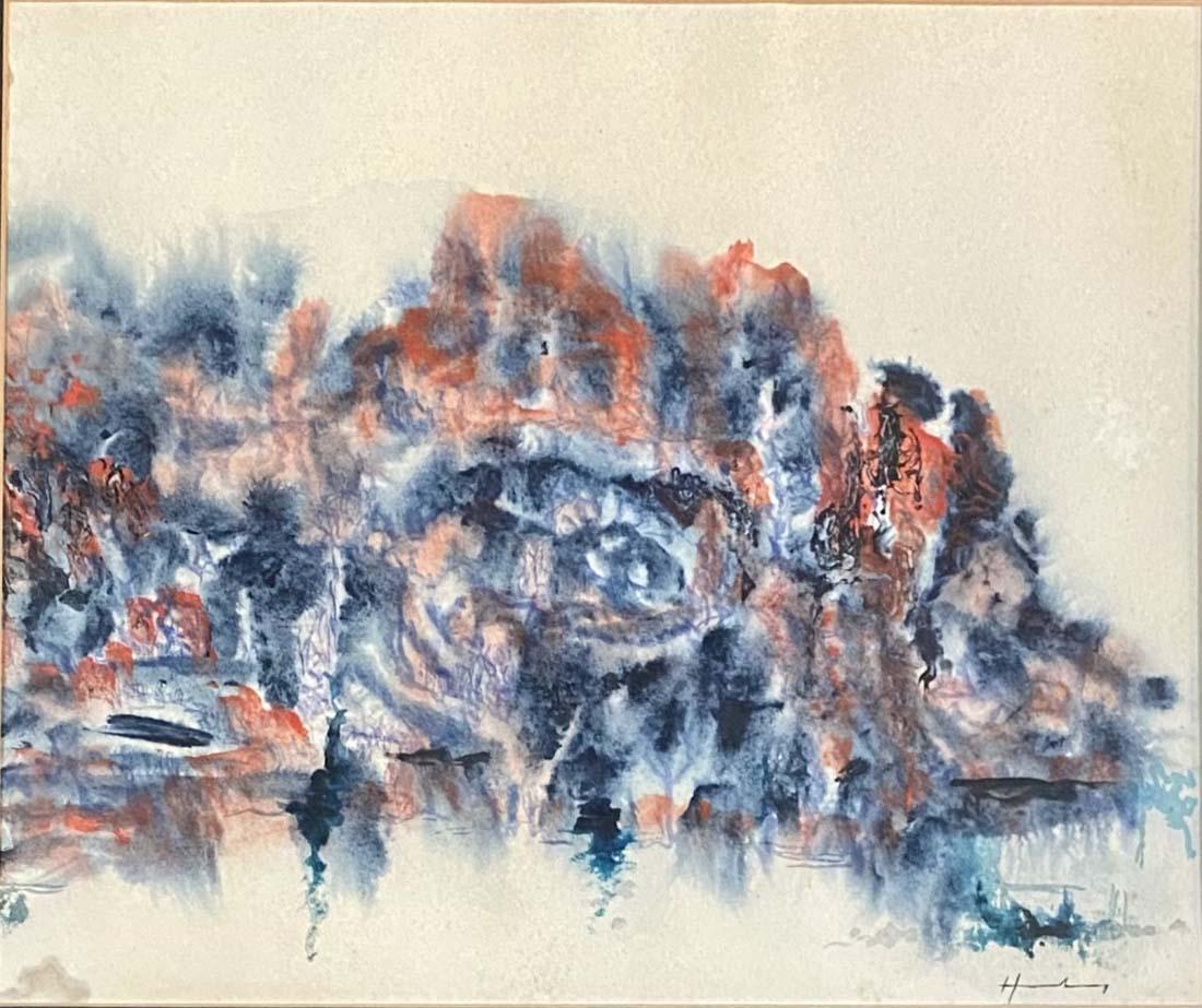 HANS HARTUNG ABSTRACT MIXED MEDIA ON PAPER V$12,000 (1 of 3)