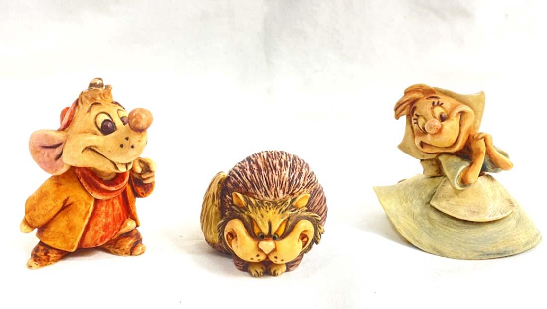 LOT OF 3 DISNEY HARMONY KINGDOM CINDERELLA FIGURINES (1 of 1)