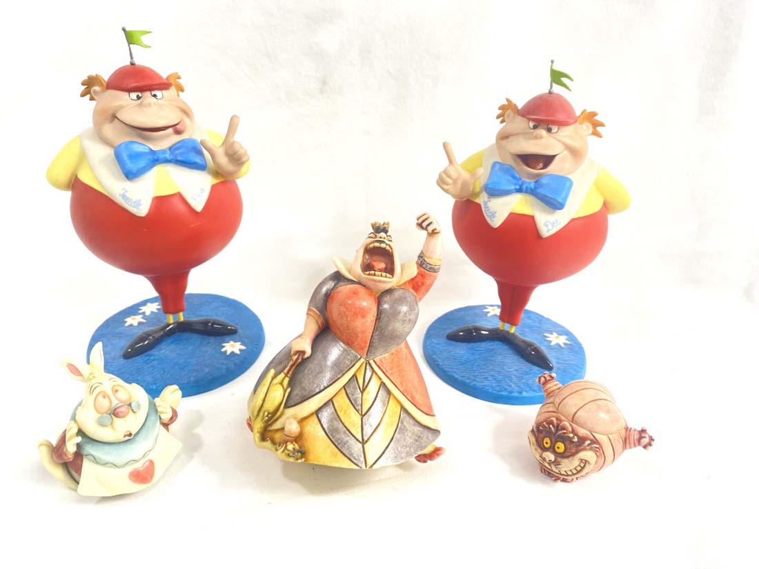 LOT OF DISNEY ALICE IN WONDERLAND FIGURINES (1 of 1)