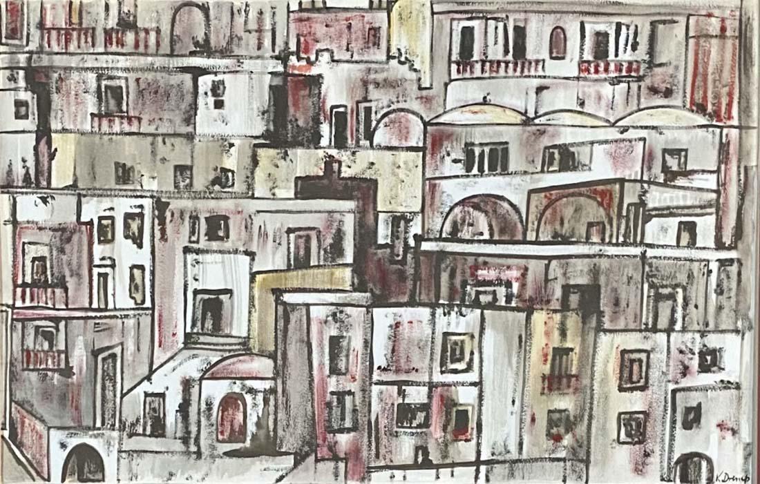 KARL DRERUP MIXED MEDIA ABSTRACT ON PAPER V$7,500 (1 of 3)