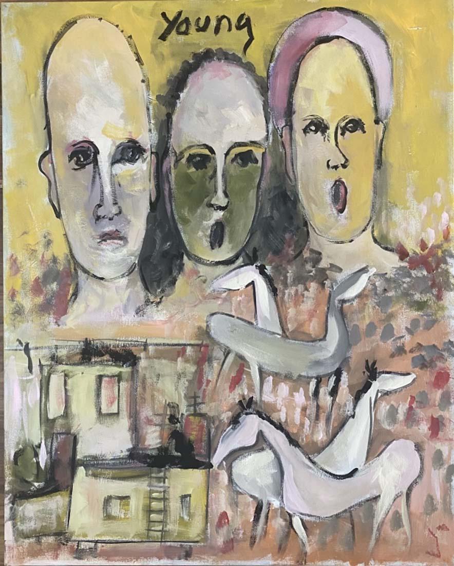 PURVIS YOUNG OIL ON CANVAS FIGURATIVE PAINTING V$18,000 (1 of 3)