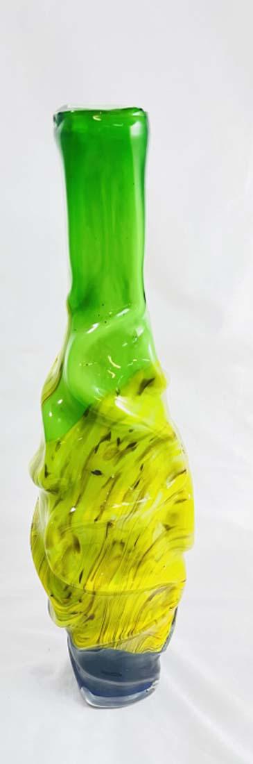 AMAZING ABSTRACT GALLERY ART GLASS COLORFUL VASE (1 of 1)