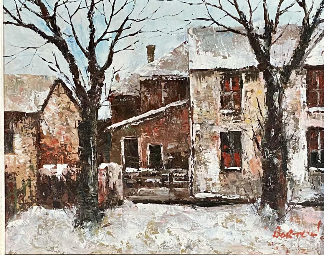 EDWARD BARTON OIL LANDSCAPE ON CANVAS V$12,000 (1 of 4)