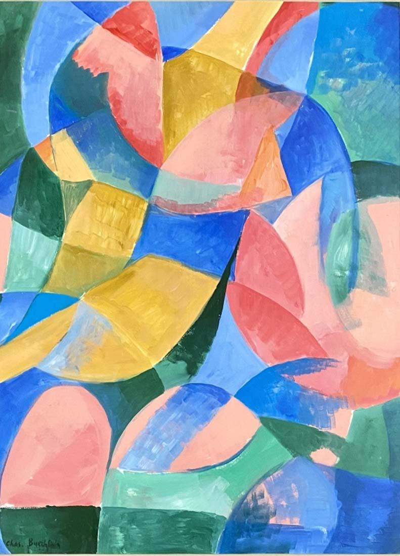 CHARLES BURCHFIELD OIL ON PAPER ABSTRACT V$17,000 (1 of 3)