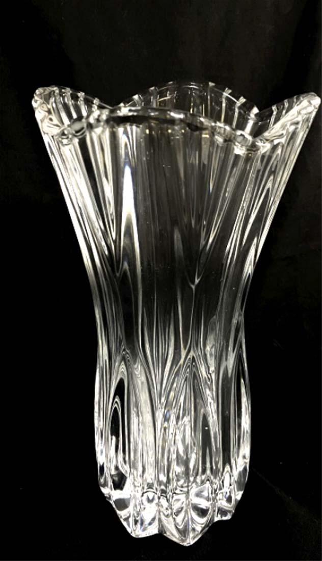 LOVELY VINTAGE LEAD CRYSTAL ART DECEO FLOWER VASE (1 of 1)