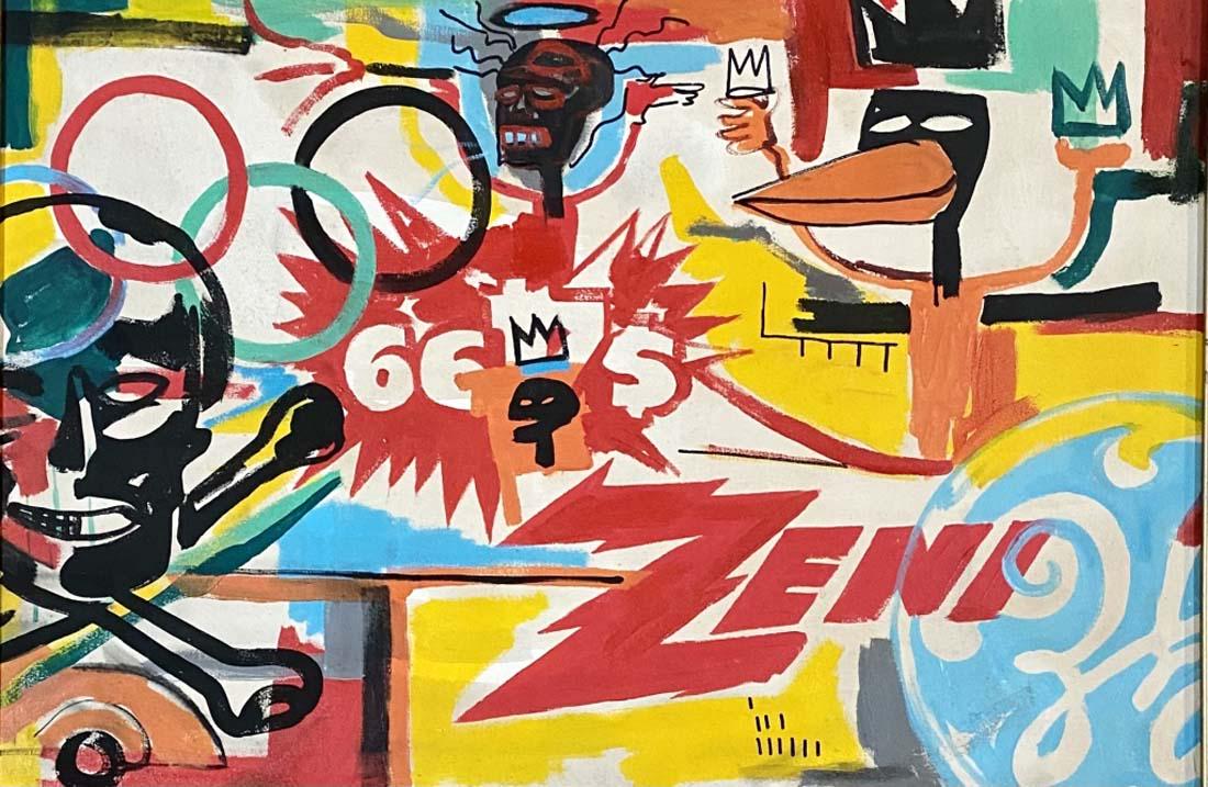 ANDY WARHOL/JEAN MICHEL BASQUIAT OIL ON CANVAS V$45,000 (1 of 5)