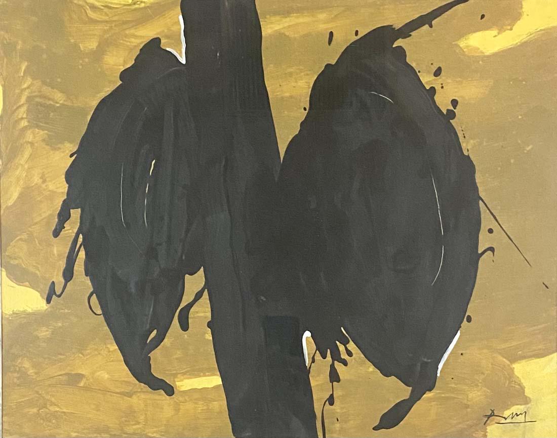 ROBERT MOTHERWELL ABSTRACT OIL ON PAPER V$4,500 (1 of 3)