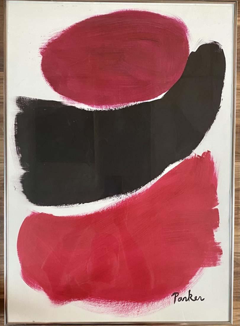 RAY PARKER OIL ON PAPER ABSTRACT V$22,000 (1 of 2)