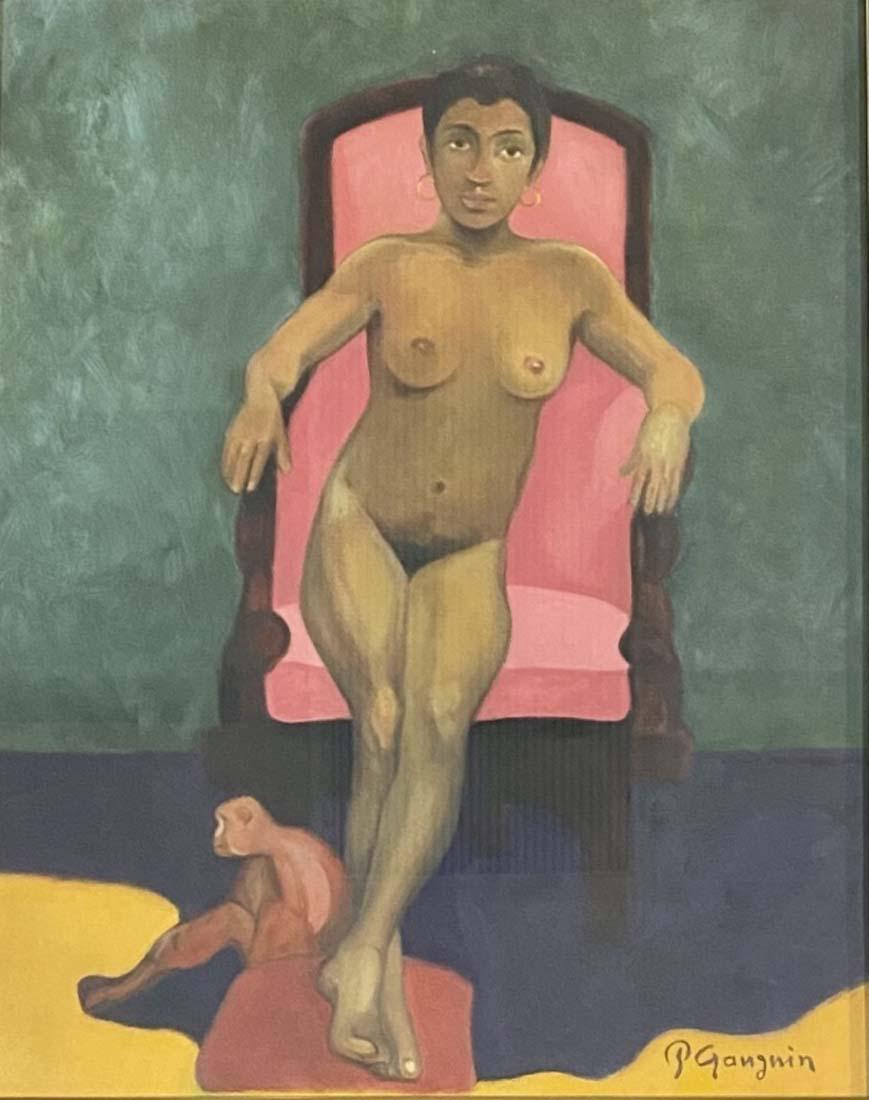 PAUL GAUGIN FIGURATIVE OIL ON PAPER V$12,000 (1 of 3)