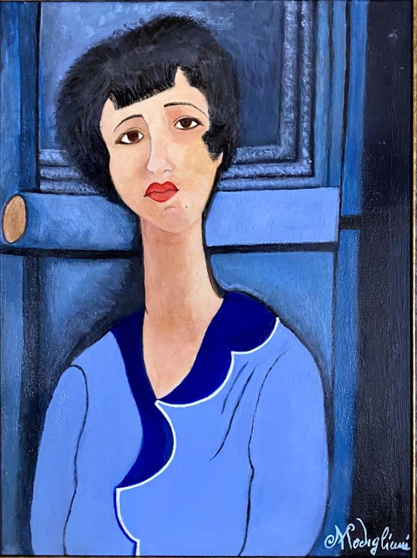 AMADEO MODIGLIANI FIGURATIVE OIL ON CANVAS V$33,000 (1 of 4)