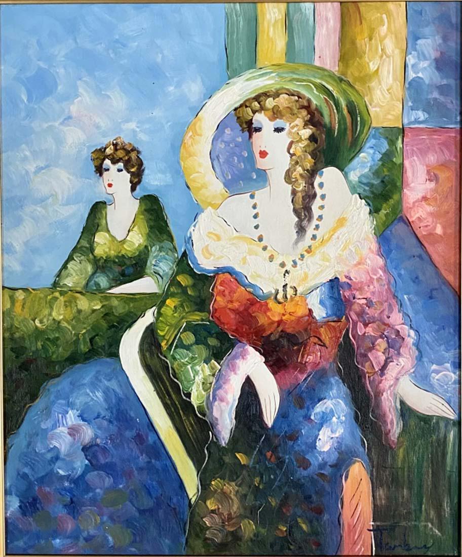 ITZCHAK TARKAY OIL ON CANVAS FIGURATIVE V$12,000 (1 of 4)