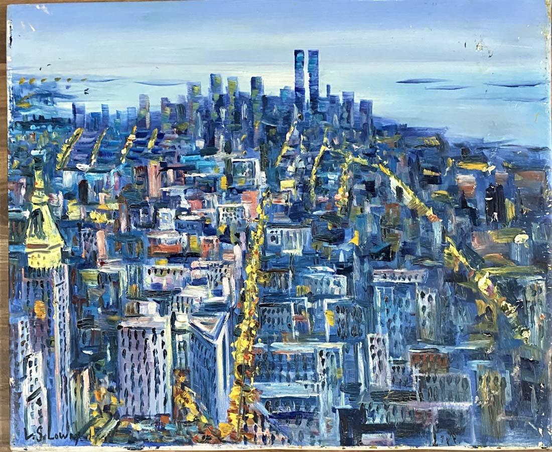 LAURENCE STEPHEN LOWRY LANDSCAPE OIL ON CANVAS V$26,000 (1 of 3)