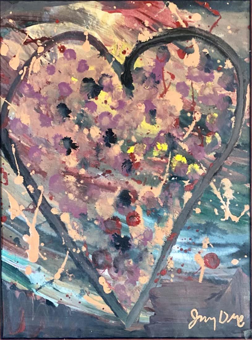 JIM DINE ABSTRACT OIL ON PAPER V$14,000 (1 of 3)