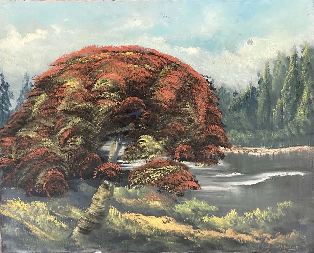 GEORGE BUCKNER IMPRESSIONIST OIL ON CANVAS V$30,000 (1 of 3)