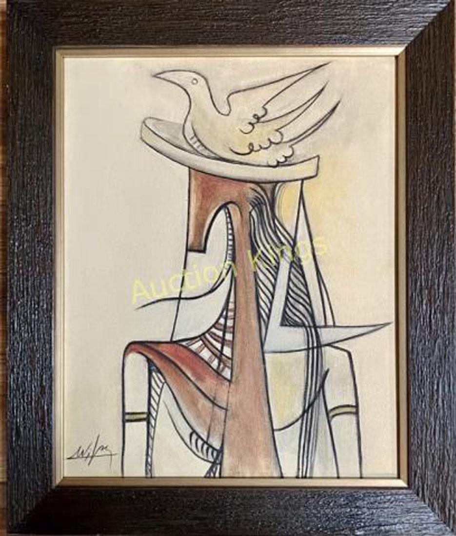 WILFREDO LAM PASTEL ON CANVAS V$22,000 (1 of 4)