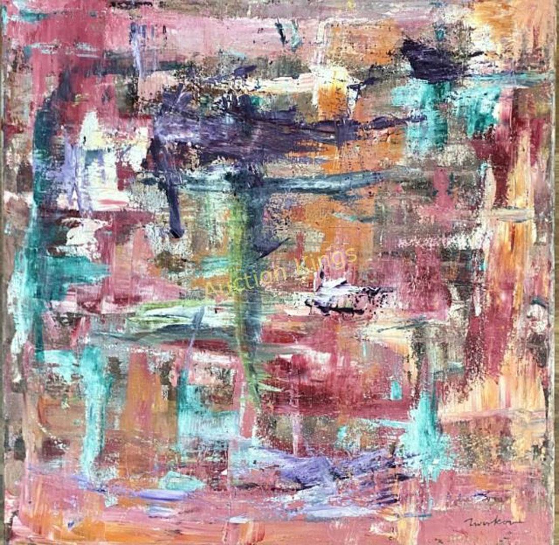 JACK TWORKOV ABSTRACT ACRYLIC ON CANVAS V$19,000 (1 of 3)