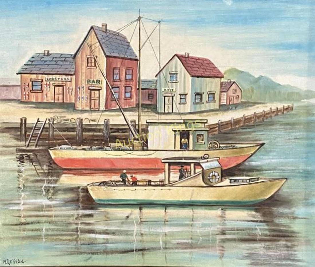 HELEN ROSSEAU SEASCAPE OIL ON BOARD V$35,000 (1 of 3)