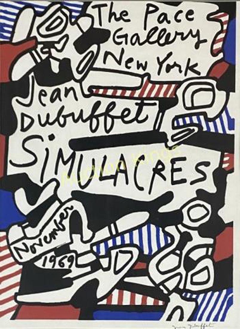 JEAN DUBUFFET ABSTRACT SERIGRAPH ON PAPER V$8,500 (1 of 3)