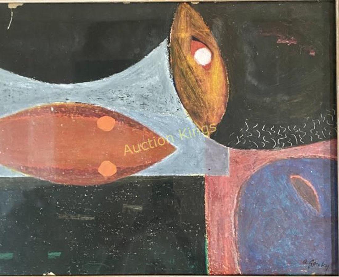 ARSHILLE GORKY MIXED MEDIA ABSTRACT PAINTING V$35,000 (1 of 3)